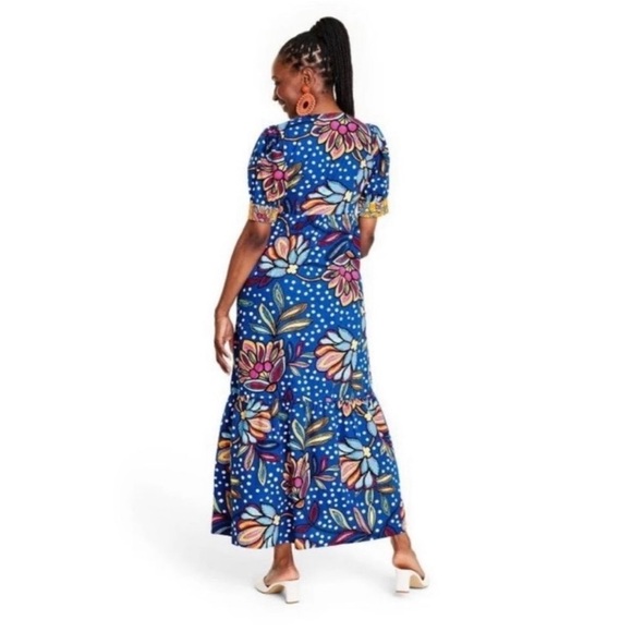 NWT Tabitha Brown X Target Floral/Polka-Dot Print Dress - Picture 2 of 5